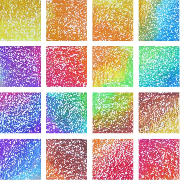 Petrol pastel renkli kareler desen