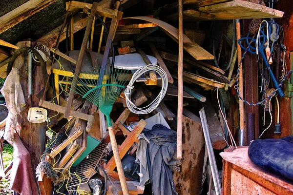 Herbstputz Der Garage — Stockfoto