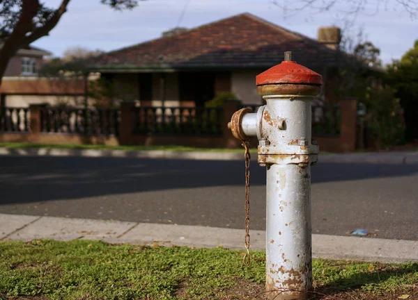 Zblízka Pohled Staré Vintage Požární Hydrant Ulici Městskými — Stock fotografie