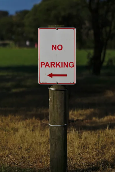 Parking Sign Public Park Australia — Stock Photo, Image