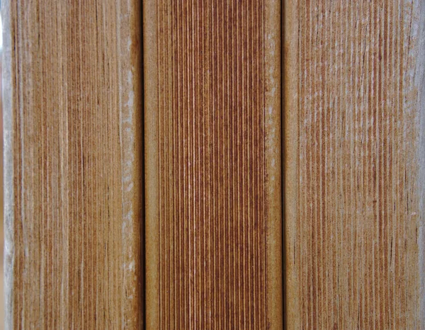 Nahaufnahme Der Braunen Holzwand Mit Vertikaler Linienstruktur — Stockfoto