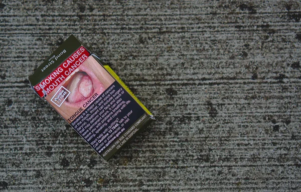 Frankston Vic Australie Novembre 2018 Paquet Cigarettes Australien Fumant Provoque — Photo