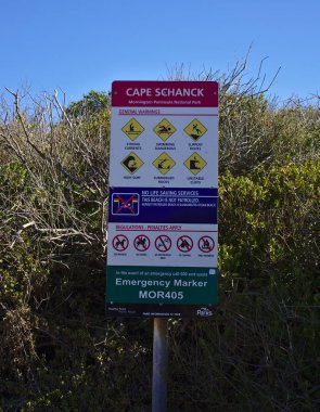 Genel uyarı işaretleri beach yakınındaki