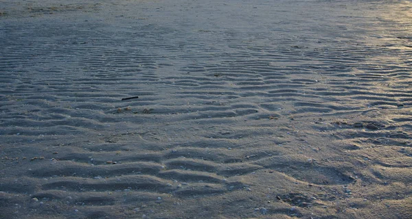 Beach silky sand in ripple shape — Stock Photo, Image