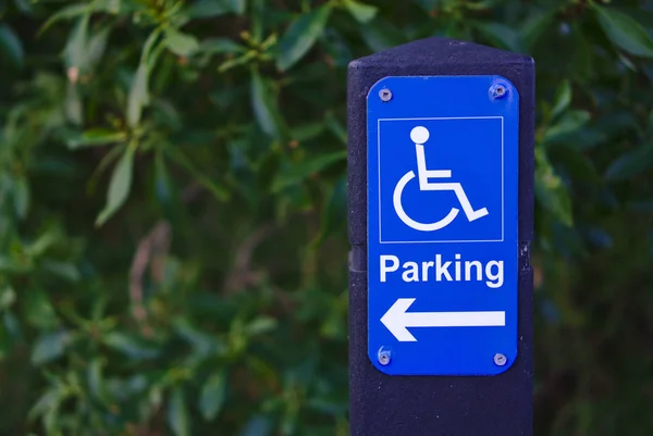 Parking for Disabled People Sign — Stock Photo, Image
