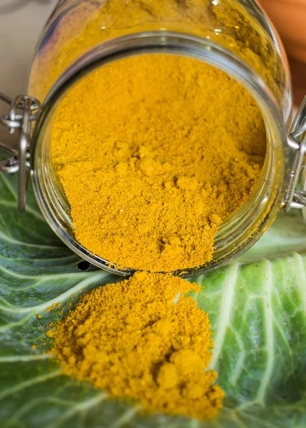 Tikka Masala Powder Jar — Stock Photo, Image