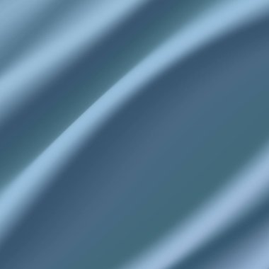 Lüks soluk mavi kumaş, ipek, saten kumaş, vektör çizim doku, zarif arka plan dalgalı kıvrımları