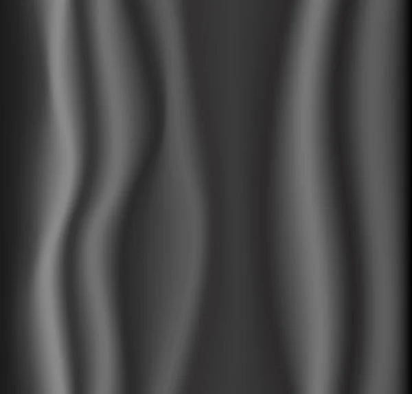 Luxe Tissu Noir Plis Ondulés Soie Texture Grunge Fond Élégant — Image vectorielle