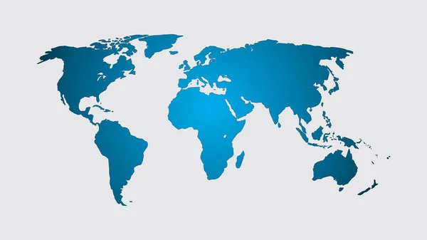 世界地図のベクター インフォ グラフィック コンセプト ウェブサイト 年次報告書 世界地図イラスト ベクトル イラストの平らな地球地図 — ストックベクタ
