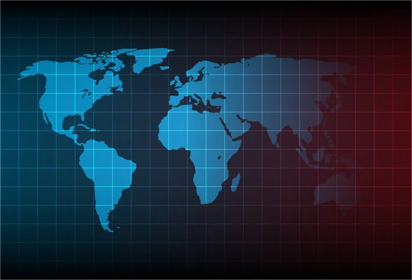 Mapa Del Mundo Vector Concepto Infográfico Mapa Tierra Plana Para — Vector de stock