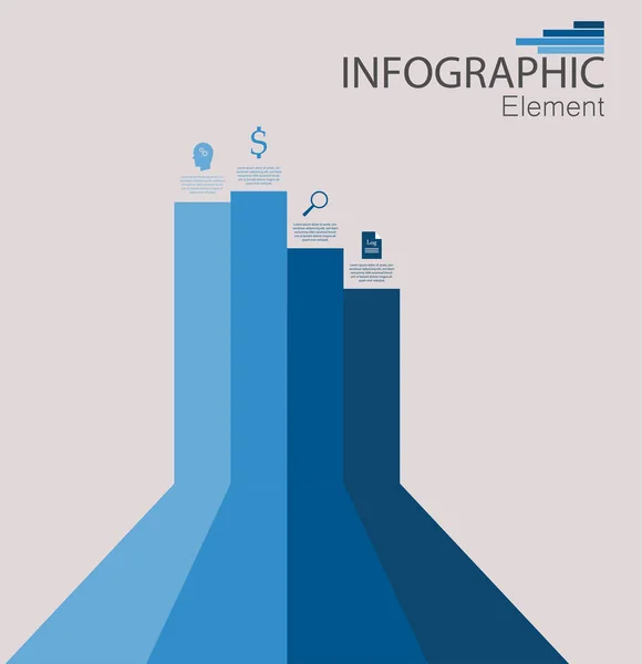 Modèle Élément Infographie Conception Concept Affaires Utilisé Pour Diagramme Présentation — Image vectorielle