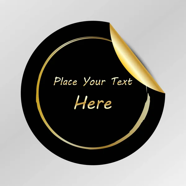Étiquette Dégradée Autocollant Peel Espace Pour Placer Votre Texte Utilisé — Image vectorielle