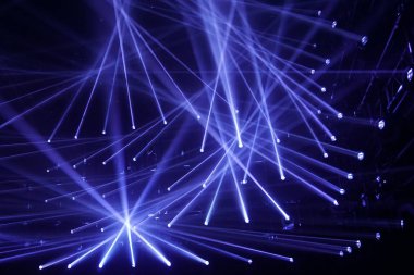 Modern Spot, mavi ışık, gece kulübü ışınlarının bağlanma