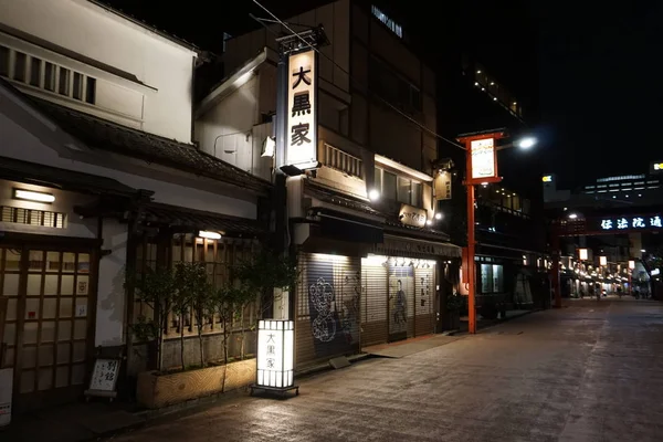 Rua Demboin-dori: onde uma paisagem de rua durante o período Edo — Fotografia de Stock