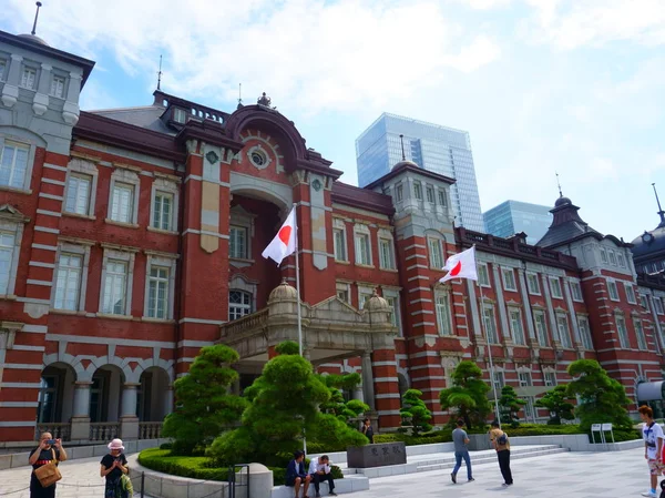 2018年9月17日 東京駅は東京の主要都市間鉄道ターミナルです 旧赤レンガ造りの建物 — ストック写真