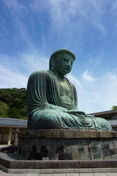 Kamakura 2019年9月9日 川村大佛 Daibutsu 是一座巨大的阿弥陀佛青铜雕像 座落在科托昆寺的地面上 — 图库照片