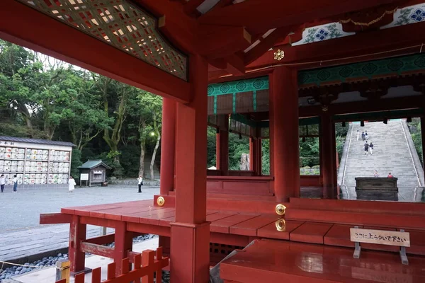 Kamakura Japán Szeptember 2019 Tsurugaoka Hachimangu Legfontosabb Szentély Kamakura Hagyományos — Stock Fotó