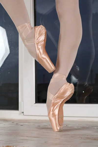 Baletka Nohy Baletku Ballerina Dance Flex Flexibilní Pointe — Stock fotografie