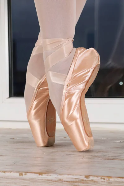 Ballerina Dance Studio Dance Dansaren Flex Flexibla Pointe Skor Ben — Stockfoto