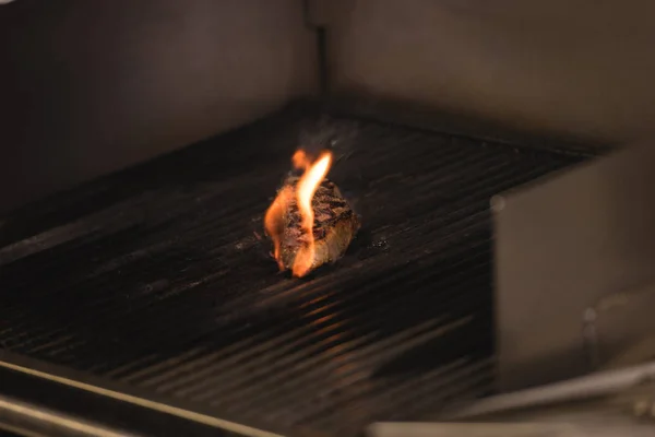 Kött Matlagning Grill Restaurangen — Stockfoto
