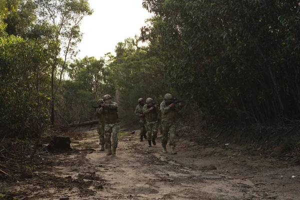 Military Soldiers Training Together Military Training — Stock Photo, Image