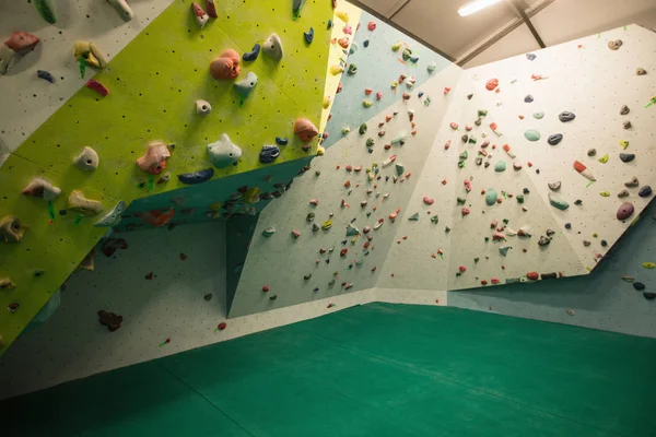 Kunstkletterwand Turnhalle Zum Üben — Stockfoto