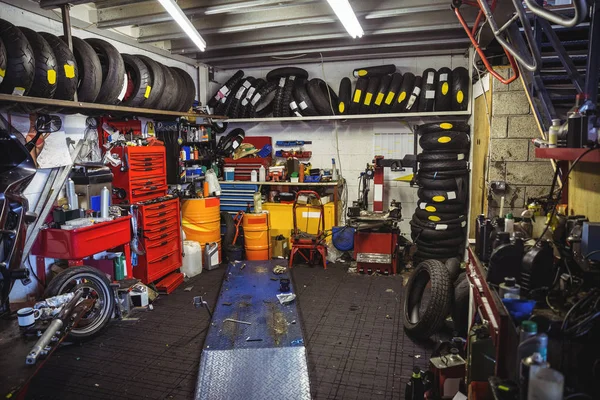 Interior View Motor Vehicle Workshop — Stock Photo, Image