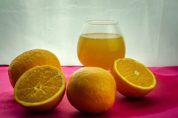 Verse Sinaasappelen Sap — Stockfoto