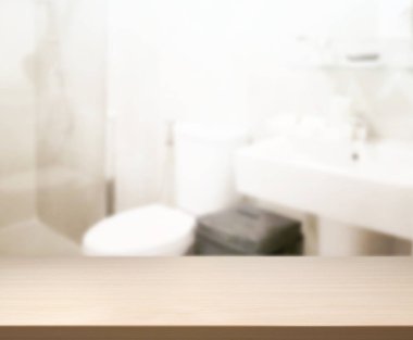 Masa üstü ve arka plan bulanıklık banyo