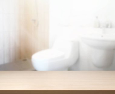Masa üstü ve arka plan bulanıklık banyo