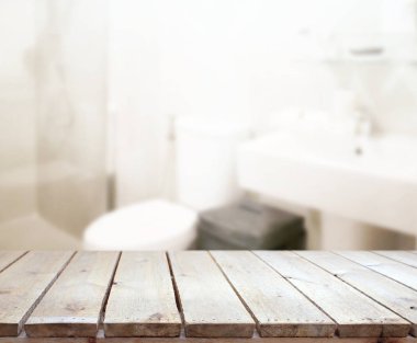 Masa üstü ve arka plan bulanıklık banyo