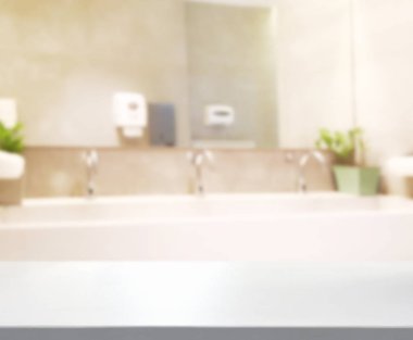 Masa üstü ve arka plan bulanıklık banyo