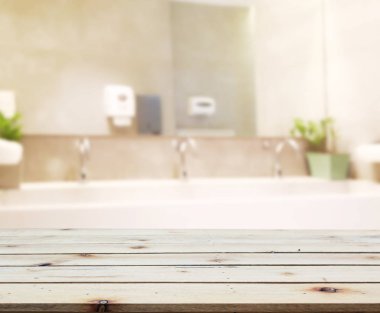 Masa üstü ve arka plan bulanıklık banyo