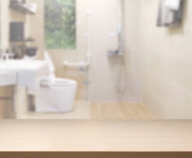 Masa üstü ve arka plan bulanıklık banyo