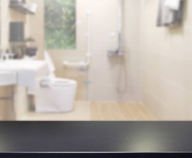 Masa üstü ve arka plan bulanıklık banyo