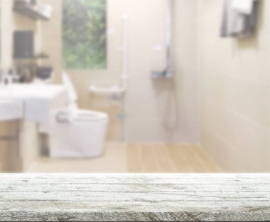 Masa üstü ve arka plan bulanıklık banyo