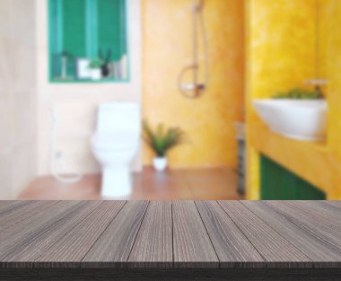 Masa üstü ve arka plan bulanıklık banyo