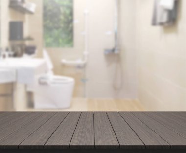 Masa üstü ve arka plan bulanıklık banyo