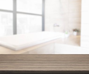 Masa üstü ve arka plan bulanıklık banyo