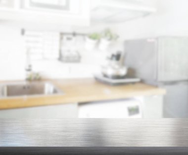 Masa üstü ve arka plan bulanıklık mutfak Oda