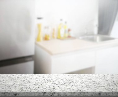 Masa üstü ve arka plan bulanıklık mutfak Oda