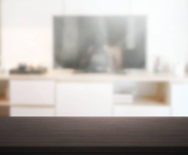 Arka planın Masa Üstü ve Bulanık Oturma Odası