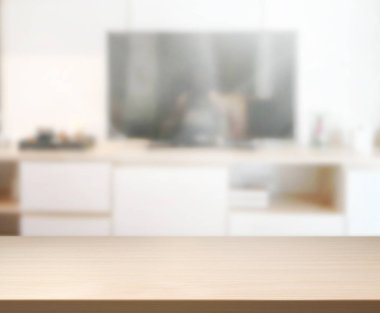 Arka planın Masa Üstü ve Bulanık Oturma Odası