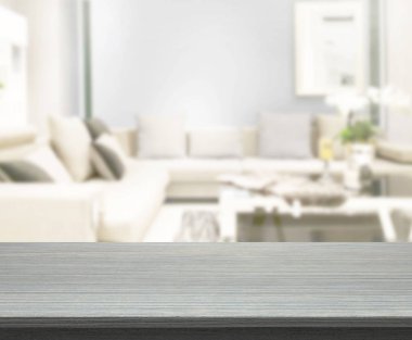 Arka planın Masa Üstü ve Bulanık Oturma Odası