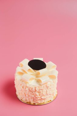 Doğum günü pastası için arka plan rengi üzerinde