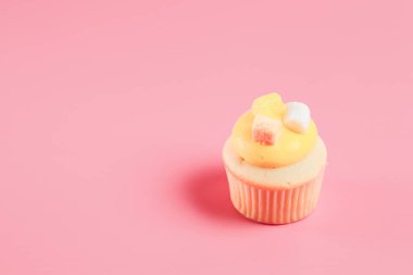 Doğum günü pastası için arka plan rengi üzerinde