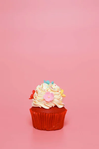 Tarta Cumpleaños Color Para Fondo — Foto de Stock