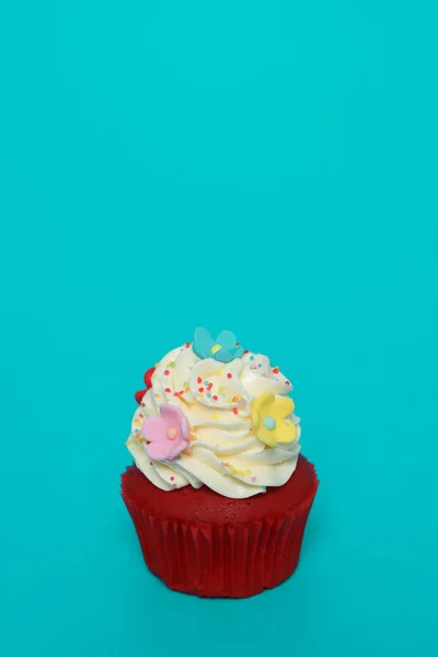 Tarta Cumpleaños Color Para Fondo — Foto de Stock