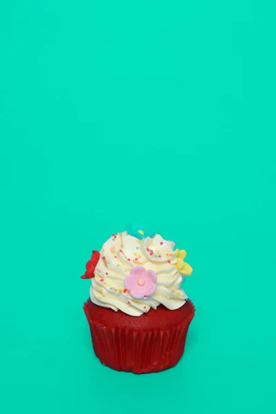 Cake Van Kindverjaardag Kleur Voor Achtergrond — Stockfoto