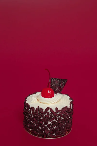 Tarta Cumpleaños Color Para Fondo — Foto de Stock